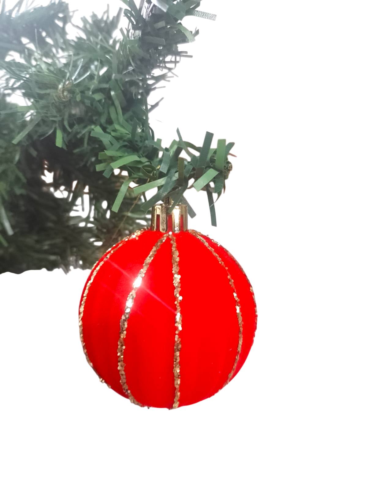 BOLA 6CM VELUDO DEC. 5P�S VM